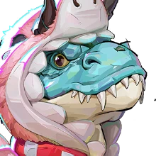 Playful Pink costume for Devil Dinosaur