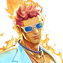 Indigo Inferno costume for Human Torch