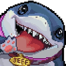8-Bit Bash costume for Jeff the Land Shark