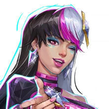 Carmine Cassette costume for Luna Snow