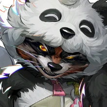 Giant Panda costume for ROCKET RACCOON